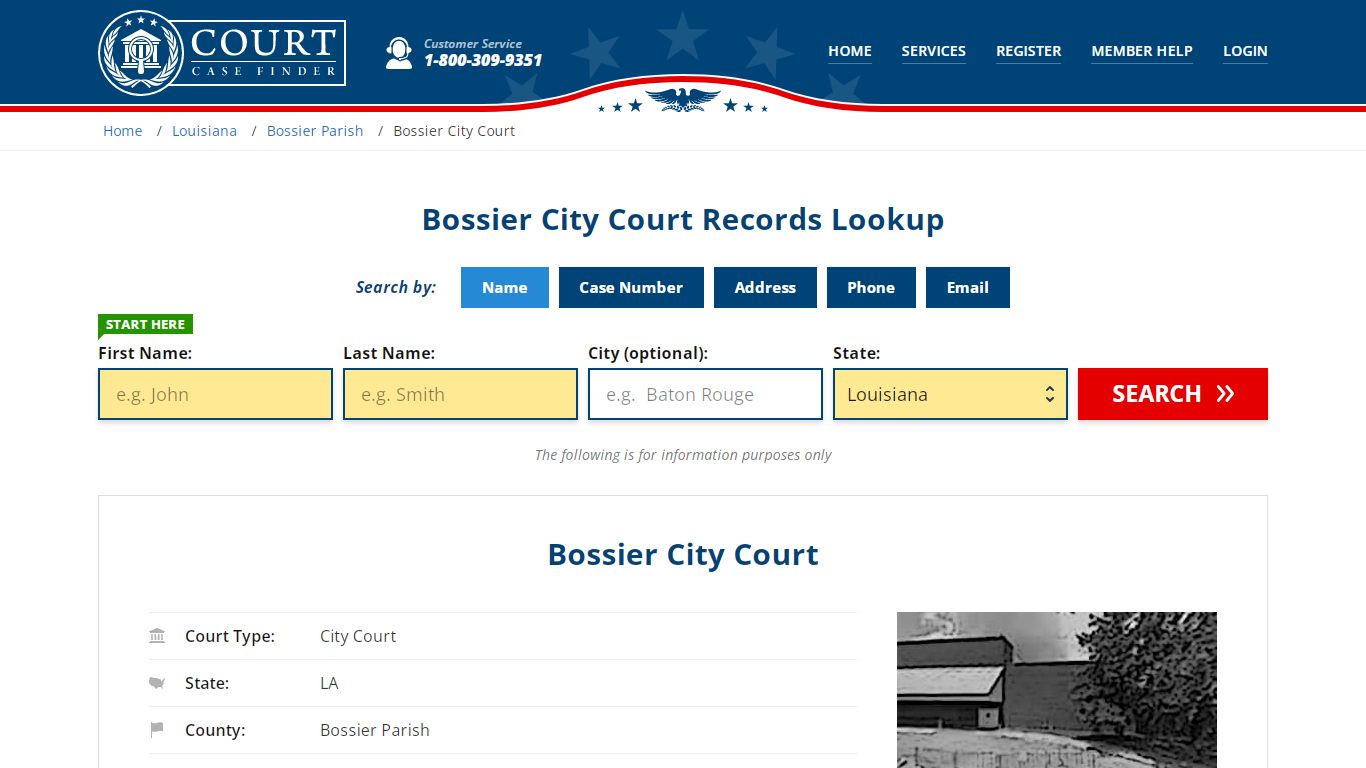 Bossier City Court Records | Bossier, Bossier Parish County, LA Court ...